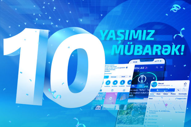 Oxu.Az 10 yaşında!