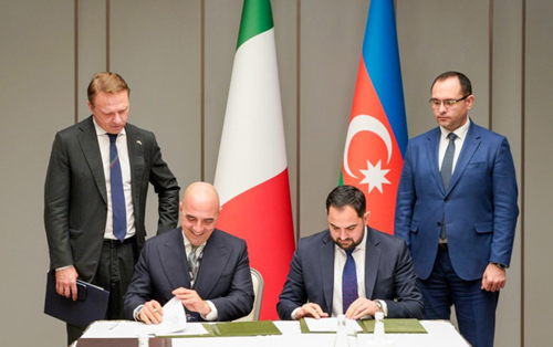 Nazir italiyalı həmkarı ilə görüşdü